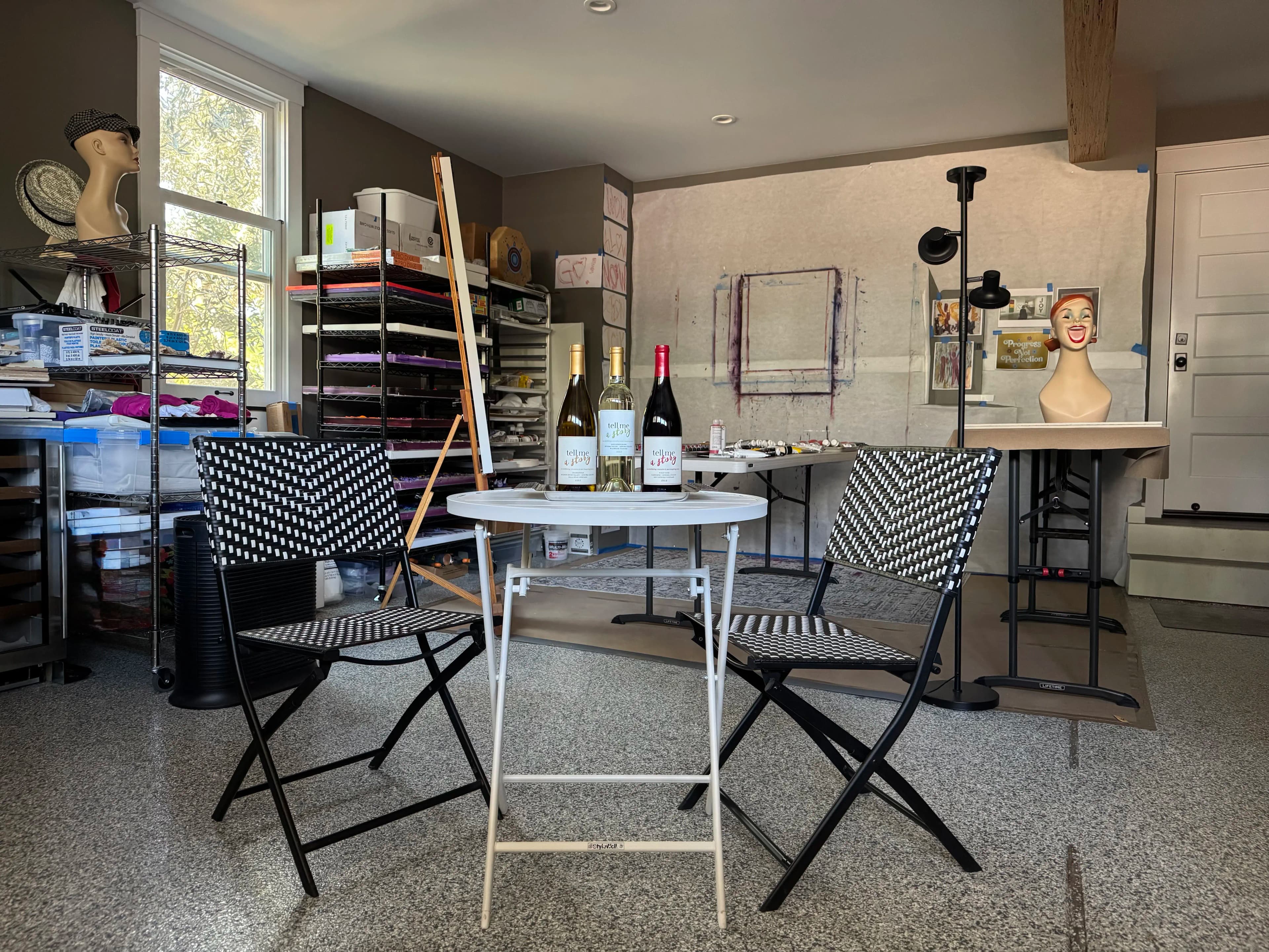 Traci Sanderson Art Studio View